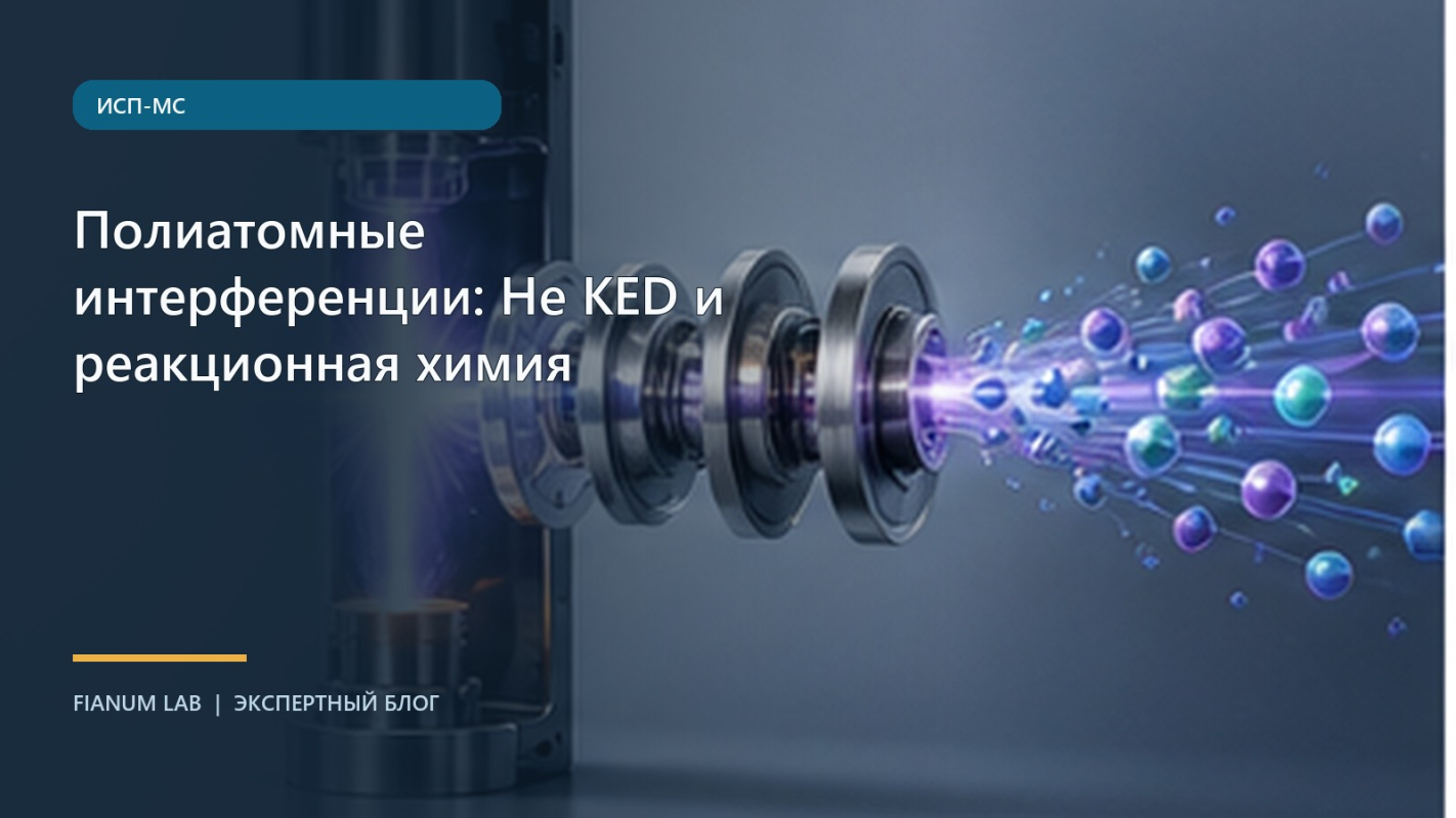 Полиатомные интерференции: He KED и реакционная химия
